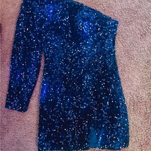Women’s Blue Sparkle Formal Dress-NWT